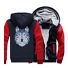 Herr hoodies Hampson Lanqe Animal Wolf 2023 Style Brand Sweatshirts Hip Hop Loose Fit Jacket Casual Outwear For Adult CM01
