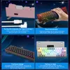 Tangentbord REDRAGON FIZZ K617 RGB USB MINI MEKANISKA SPELKRIVA Tangentbord Red Switch 61 Tangent Gamer för dator PC Laptop -avtagbar kabel T230