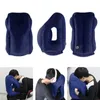 Pillow PVC Inflatable Air Travel Pillow Portable Headrest Chin Support Cushions for Airplane Plane Car Office Rest Neck Nap Pillows 230214