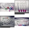 Rookpijpen vulkaanglas oliebrander water pyrex waterpijpen bubbler skl bowl dikke colorf voor bongs drop levering home tuin househ dhnrl