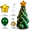 Décorations de Noël A0KC Arbre Ballons Kit Latex Ensemble Fête Année Toile de Fond