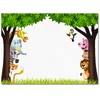 Mattor Jungle Forest Cartoon Animal Lion Elephant Giraffe Zebra Tiger Bird Monkey Floor Mat Matt Mattas matta vardagsrum sovrum Dekorbil