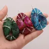 Colares pendentes em forma de ovo em forma de ovo semipreciosos pedras regulares butique de cristal comum, fazendo jóias de pulseira de charme de moda diy