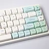 Клавиатуры XDA 132 Клавиши PBT Dye Sub Keycaps XDA Минималистский зеленый ледяной монетный двор для MX Mechange Mechanical Keyboard 68 84 89 980 104 Mayout T230215