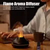 Essentialoljor Diffusorer Flame Arom Diffuser Air Firidifier Home Ultrasonic Mist Maker Fogger Essential Oil Difusor med LED Color Flame Lamp Purifier 230214