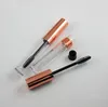 Botellas de almacenamiento 200 unids 6 ml Vacío Negro Mascara Contenedor Tubo de botella con cepillo Lipgloss Eyeliner Maquillaje Aplicador Reutilización