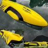 Barche elettriche/rc rc barca 2,4 ghz senza spazzole senza spazzole ad alta velocità motoscate yacht yacht piccola barca rc yacht kid elettrico giocattolo 230214 230214