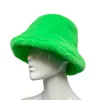 Chapeaux seau en fausse fourrure pour femmes, casquette de pêcheur imprimée Unique, moelleuse et chaude pour l'hiver