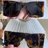 Sunglasses For Women Summer 119 popular Style Anti-Ultraviolet Retro Plate Square Big Invisible Frame Glasses Whit Box 119 model