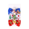 Hårtillbehör Baby Girls Christmas Barrettes Kids Bowknot Hairpins With Clipper Children Xmas Elk 3st Set Kfj284 Drop Delivery Ma Dhqhi