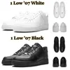 Af1s One Designer Shoes 1 Low 07 Men Mulheres Classual Classual Triplo Branco Black Mens Trainers Outdoor Sports Sneakers Plataforma 36-45
