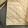 Kadın Trençkotları Kuzuwata V Boyun Uzun Kollu Japonya Sonbahar Cepleri Argyle Drawstring Tek Düğme Parkas Jaqueta Feminina Puffer Ceket