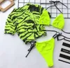 Populante stampa a nuoto diviso sexy sexy mezza venatura in bikini leopardo stampato calda venduta da bagno bikini ragazza bikini set yakuda
