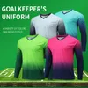 Utomhus-t-shirts Herrskydd Målförvaltare Uniform Football Jersey Shirt Training Soccer Sponge Protector Kids Size Målvakt Kläder 230215