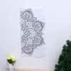 Fonds d'écran mur Mandala papier peint décalcomanies maison autocollant gris papier bordure Stickpeel
