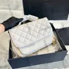 Womens Luxury Business Affinity Bags Caviar Leather Calfskin Top Handle Totes Messenger Preshenger للمصمم الأنيق والأنثوي 17 حقائب يد 26 سم