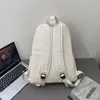 Backpack Fashion Pu uomini per spalla impermeabile per Colleg Big Casual Female Travelbag Girls Simple Laptop Rursack Women