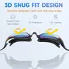 goggles Adult Swimming Goggles Anti Fog UV Protection Swimming Goggles Soft Silicone Nose Pad Anti Leakage for Adult Men Women Goggles 230215