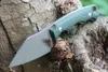 1Pcs M6695 Survival Straight Knife 14C28N Satin Tanto Blade Full Tang Flax Handle Outdoor Camping Hiking Hunting Fixed Blade Knives with Kydex