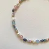 Girocollo Bohemian Agate naturali Collana di perline Fatta a mano Perla barocca Accessori estetici impreziositi Donna Gioielli Estivi 2023