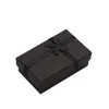 Smyckeslådor 32st smycken Box 8x5cm svart halsband för ring presentförpackning papper smycken lådförpackningsarmband örhänge med svamp 230214