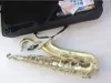 Saxophone ténor Antique Cuivre Sib Sax ténor plat marque VI Sax Instrument de musique professionnel Boutons de perles en laiton avec étuis à anches gratuits