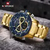 Wristwatches NAVIFORCE Fashion Mens Watches Luxury Original Quartz Digital Analog Sport Wrist Watch for Men Waterproof Stainless Steel Clock 230215