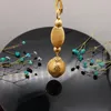 Anhänger Halsketten Mode Für Frauen Charme Klassische Lange Halskette Gold Farbe Halskette Kette Schmuck Zubehör