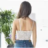 CAMISOS Tanks vrouwen kant sexy crop top no velgen sport ondergoed zacht ademende slaap beha vrouwelijke yoga vest schoonheid terug