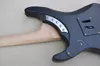 Factory Custom matte black Electric Guitar with Rosewood Fingerboard Ash body Chrome Hardwares Double Rock Bridge Offer Customized