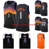 Custom stitched 2022 American Basketball Jerseys Devin Booker Chris Paul Mens Mesh Deandre Ayton Steve Nash Charles Barkley Vintage Youth Jersey