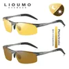 Lunettes de soleil haut antireflet jour nuit Vision lunettes pour la conduite hommes lunettes de soleil polarisées Pochromic pilote lunettes lunettes zonnebril heren 230214