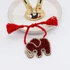 Charm Bracelets Fashion Temperament Personality Exaggerated Elephant Bracelet Bohemian Rhinestone Mizhu 533