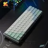 Toetsenborden Kyomot Profiel XDA Ice Crystal Mint KeyCaps PBT Dye-Sub English 135 toetsen voor DIY Layout Mechanisch toetsenbord Apassen Key Cap T230215