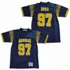High/Top St Thomas Aquinas 97 Nick Bosa Jersey Men Football Stitched and Brodery Team Away Navy Blue Bortable Pure Cotton Quality