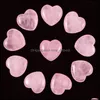 Steen 20 mmx6mm hart ornamenten natuurlijke rozenkwarts turquoise naakte stenen decoratie handspel handgreep stukken accessoires drop dhwfh