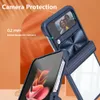 För Samsung Galaxy Z Flip 4 Telefonfodral Akryl PC Hard Full Protection Soft Edge Cover Camara Protective Cover för Galaxy Z Flip4 5G