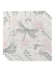 Tafel servet Dragonfly Flower Set Wedding Banquet Doek zachte theedoeken Diner Dinnerchief