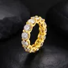 Allerig gratis 925 Sterling Silver 5mm Moissanite Diamond Ring For Men Women Fashion Ring Sieraden feestje Wedding Leuk cadeau