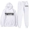 Men's Tracksuits Trapstar Mens Tracksuit Trend Hooded 2 Pieces Set Hoodie Sportwear Jogging Outfit Logo Man Clothing