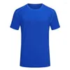 Herr t-skjortor multicolor snabb torr kort ärm sport skjorta gym sportkläder andningsbara smala toppar t-shirts män träning träning fitness tees