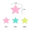 Adesivos de janela 100pcs luminosos estrelas 3d brilham nos adesivos de parede escura para crianças quartos de bebê quarto decoração de casa decoração fluorescente adesivos