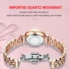 Armbandsur Swiss varumärke Poedagar Women Titta på rostfritt stål Mesh Rose Gold Simple Waterproof Luminous Ladies Watches Luxury Quartz Elegant 230215