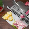 Manual Meat Food Slicer Commercial Household Frozen Chicken Duck Fish and Lamb Bone Cutter Slicing Machine Kitchen Tool