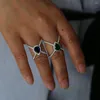 Обручальные кольца пальцы украшения серебряный цвет с зеленым синим кубическим цирконием хрустальная слеза капля для женщин 2023