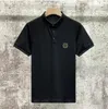 Merk steenjas polos zomer klassieke vaste mercerized katoenen poloshirt heren heren met korte mouwen t-shirt casual veelzijdige top 8889