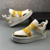 Robe créateur de mariage chaussures de fête d'automne fashion épaisse de fond léger baskets décontractées à l'orteil rond conduisant wa