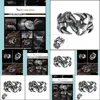Band Rings Stainless Steel Ambition To Gothic Titanium Steampunk Mens Drop Delivery Jewelry Dhgnn