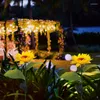 태양 광 야외 정원 LED 랜턴 주거용 빌라 해바라기 장식 램프 시뮬레이션 안뜰