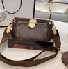 Venta Conjunto de 3 piezas de bolsos de diseñador para mujer, bolso cruzado de cuero genuino, bolsos de lujo, bolsos de diseñador, bolsos de mano para mujer, monedero, bolso cruzado 545